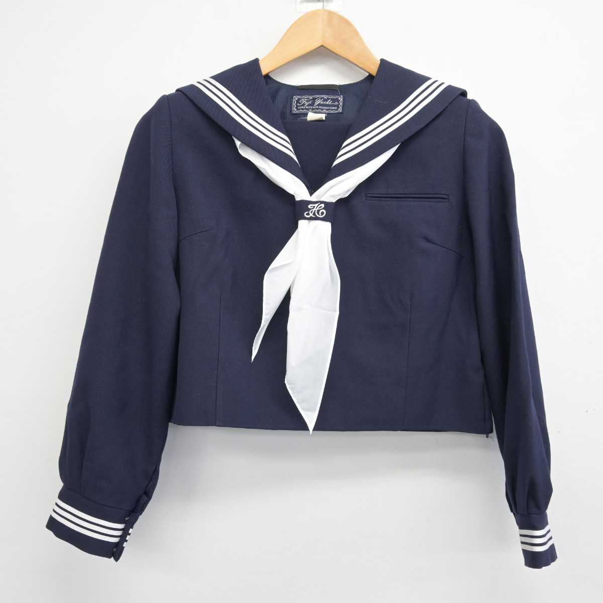 【中古】千葉県 西初石中学校 女子制服 3点 (セーラー服・ジャンパースカート) sf047261