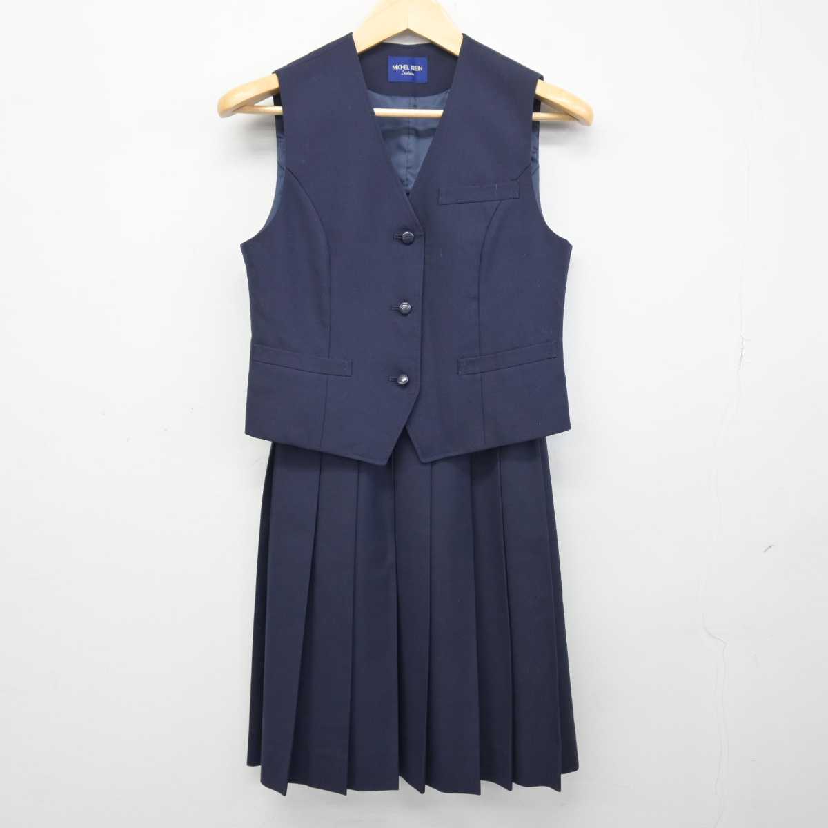 【中古】北海道 清田中学校 女子制服 3点 (ブレザー・ベスト・スカート) sf047263