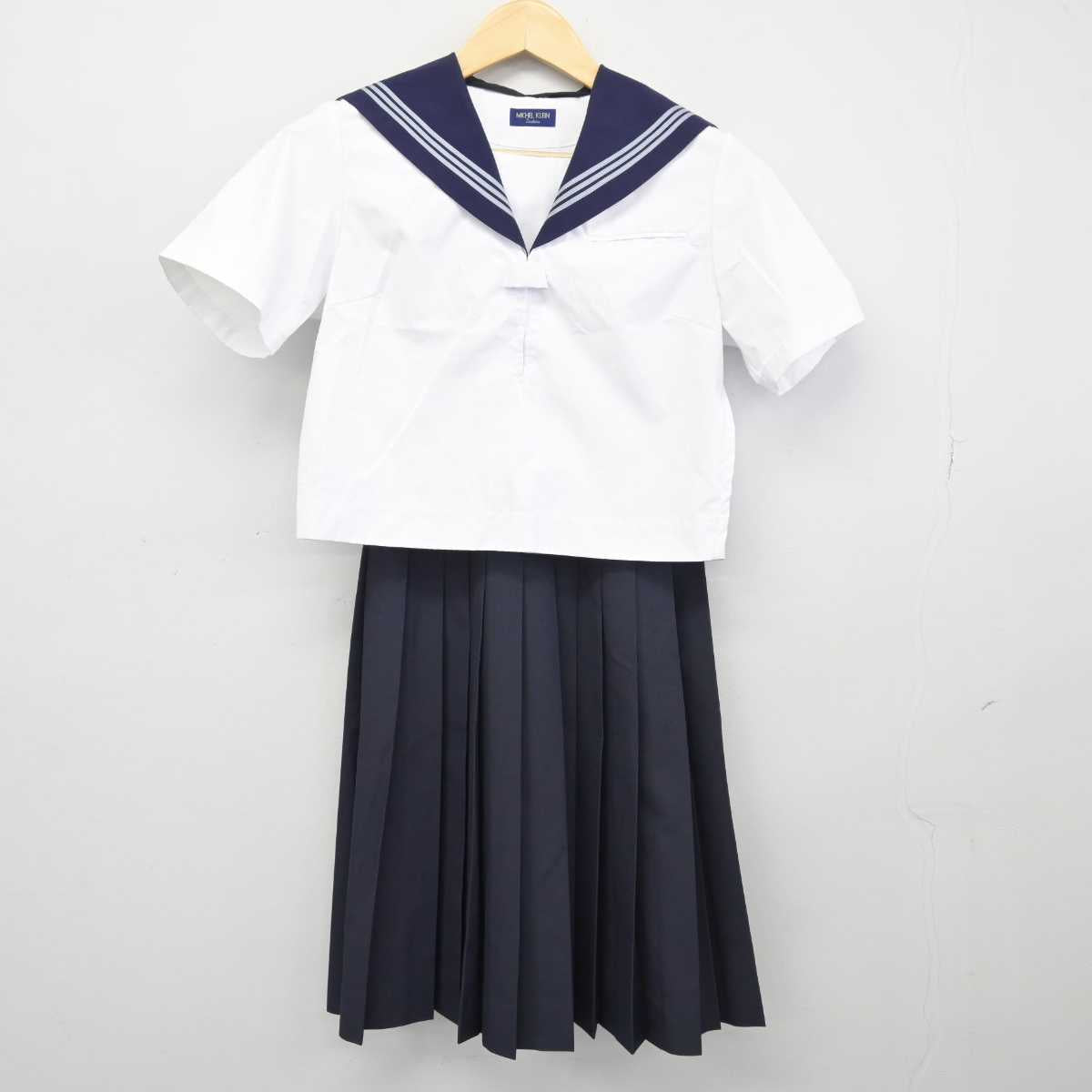 【中古】栃木県 黒磯北中学校 女子制服 3点 (セーラー服・セーラー服・スカート) sf047273