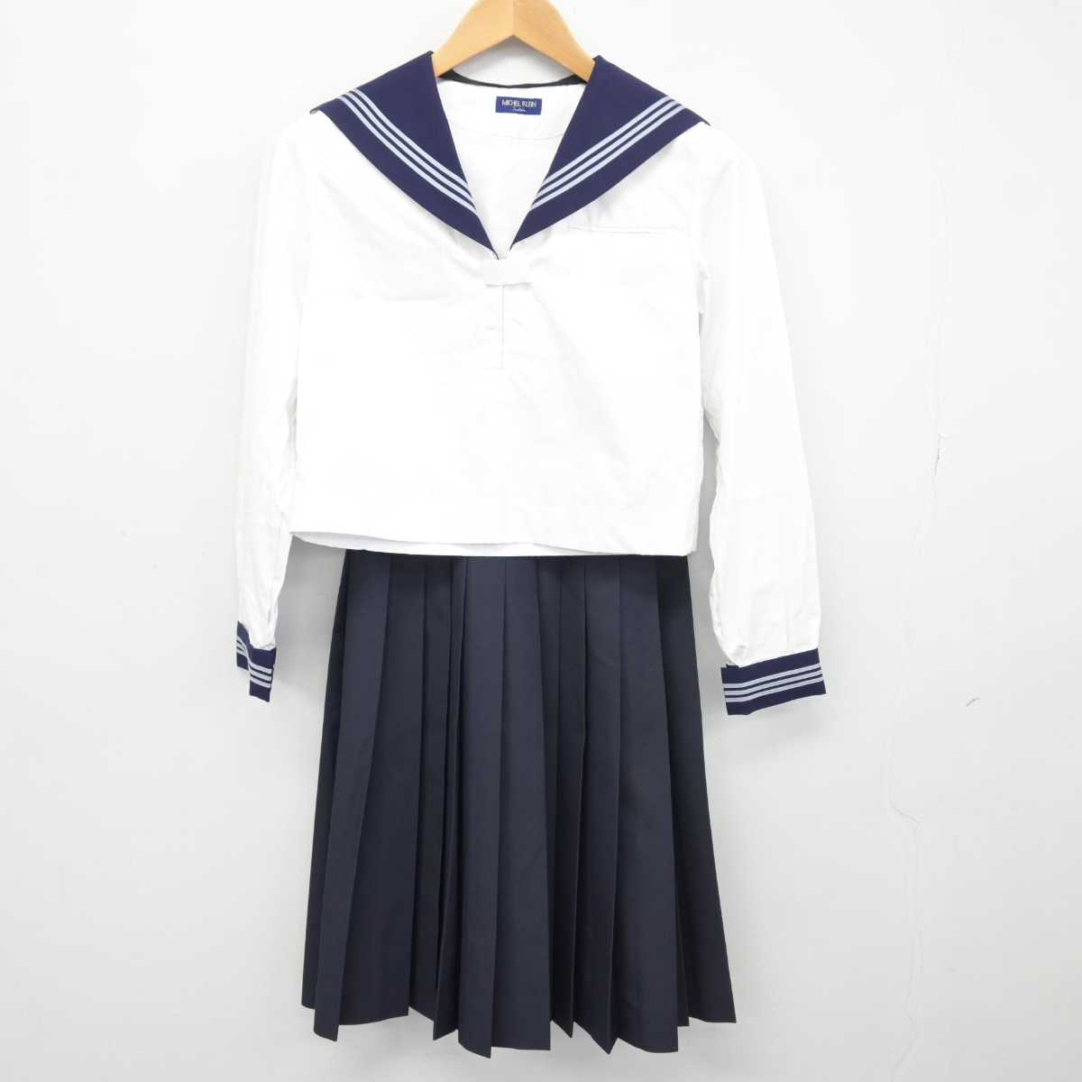 【中古】栃木県 黒磯北中学校 女子制服 3点 (セーラー服・セーラー服・スカート) sf047273