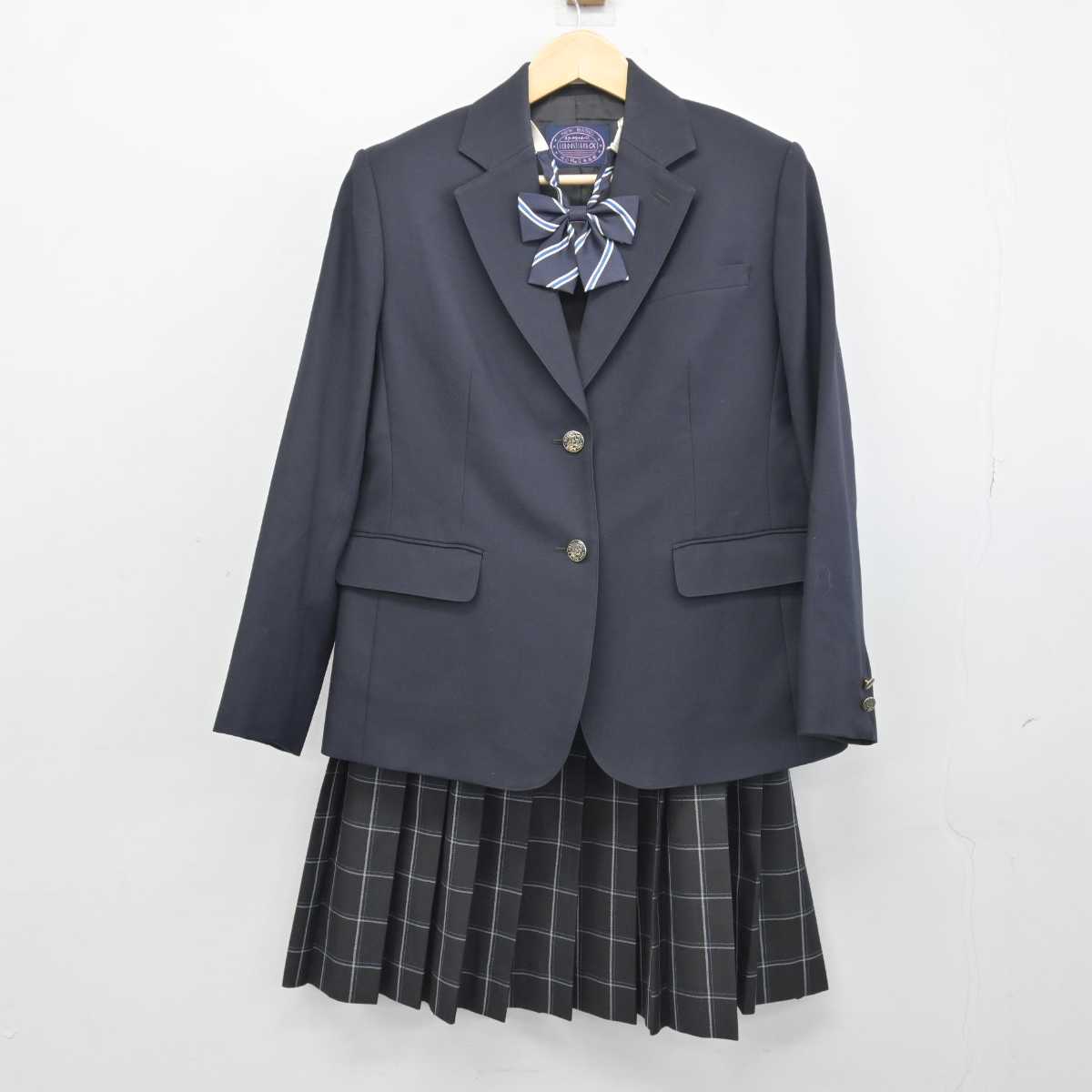 【中古】東京都 足立高等学校 女子制服 3点 (ブレザー・スカート) sf047284