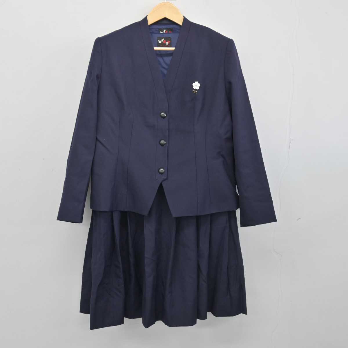 【中古】東京都 跡見学園高等学校 女子制服 4点 (ブレザー・ジャンパースカート) sf047288