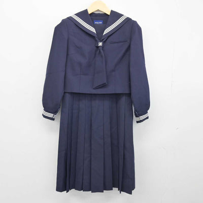 【中古】千葉県 光ケ丘中学校 女子制服 3点 (セーラー服・ジャンパースカート) sf047300