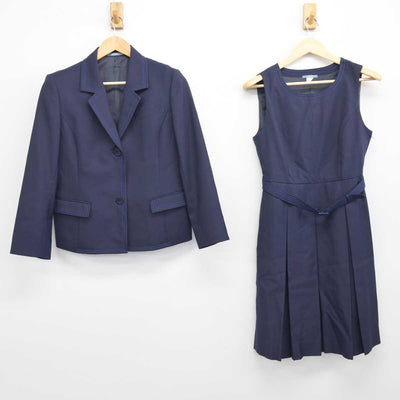 【中古】兵庫県 西宮東高等学校 女子制服 2点 (ブレザー・ジャンパースカート) sf047301