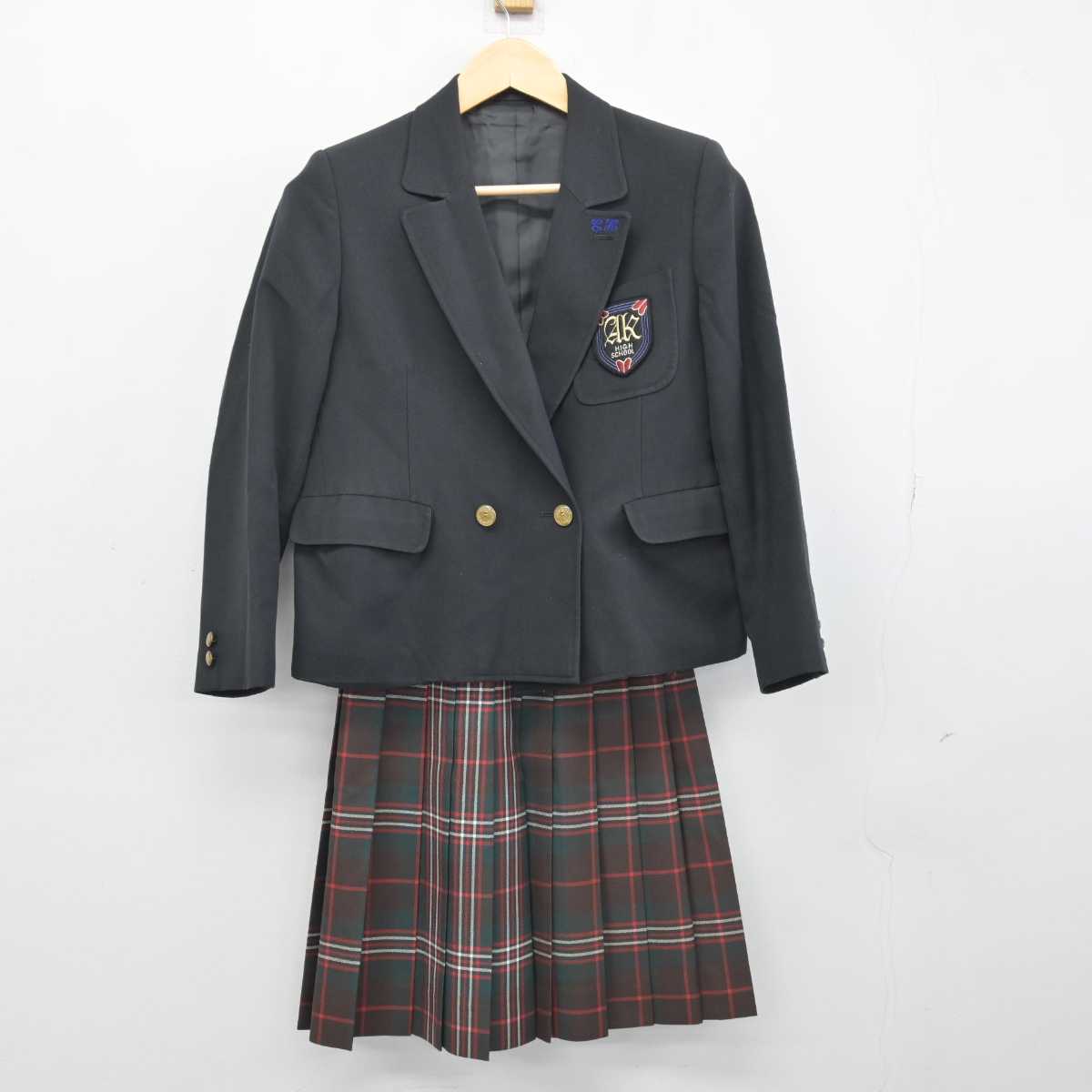 【中古】神奈川県 厚木北高等学校 女子制服 3点 (ブレザー・スカート・スカート) sf047302