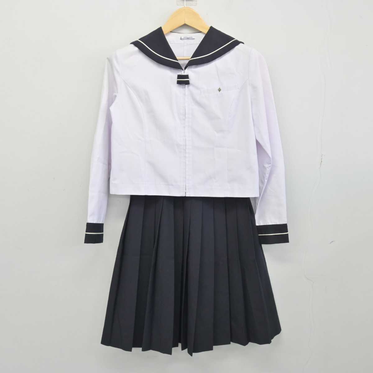 【中古】愛知県 修文女子高等学校 女子制服 3点 (セーラー服・スカート) sf047304