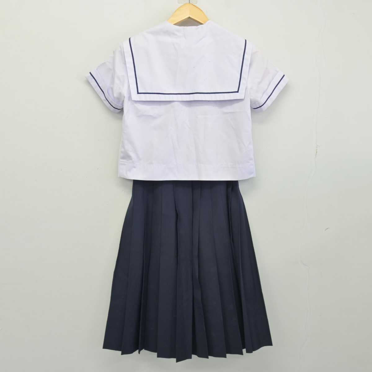 【中古】大阪府 住吉第一中学校 女子制服 3点 (セーラー服・スカート) sf047317