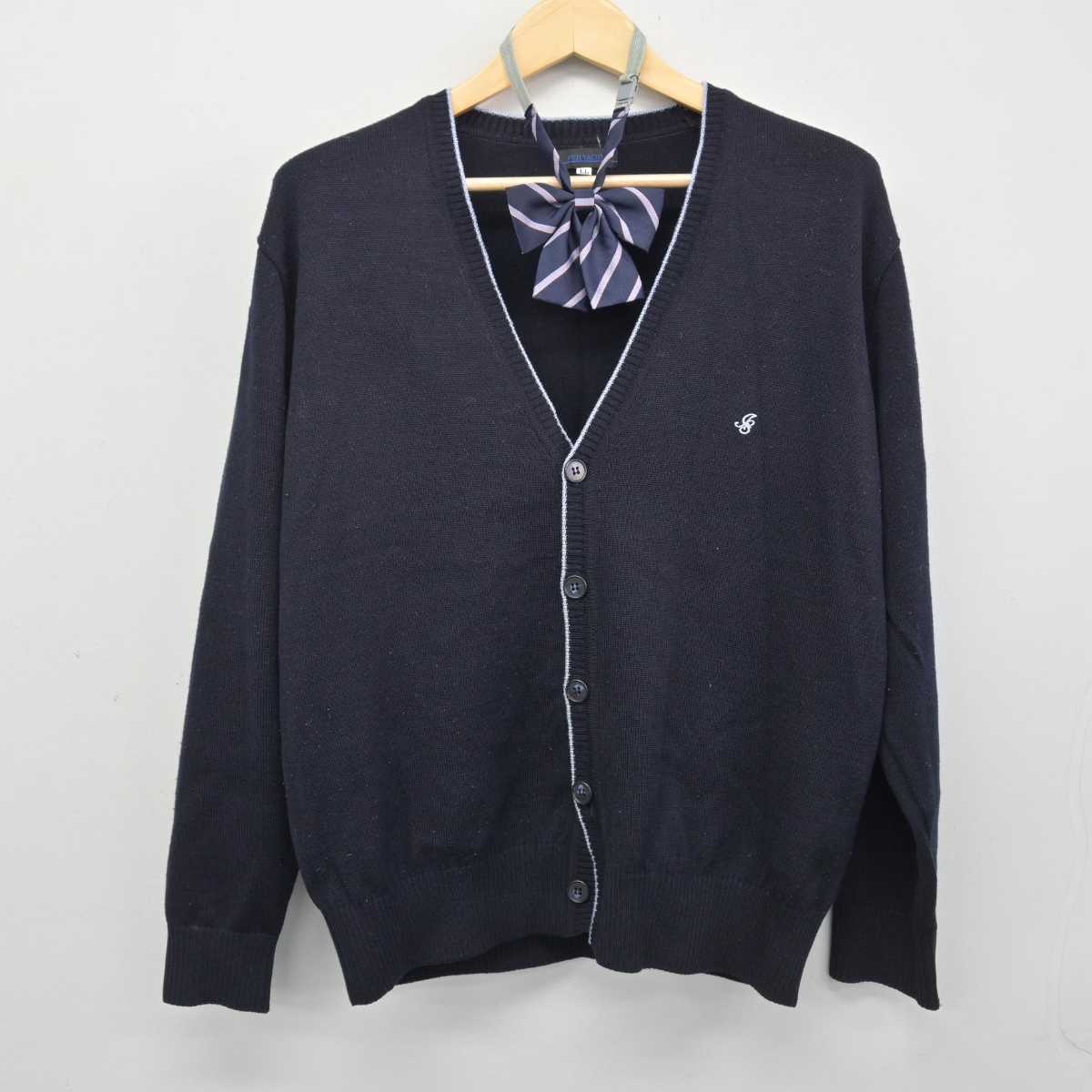 【中古】千葉県 市川昴高等学校 女子制服 2点 (ニット) sf047324