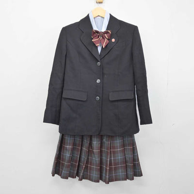 【中古】福岡県 組合立 三井中央高等学校 女子制服 5点 (ブレザー・シャツ・スカート) sf047325