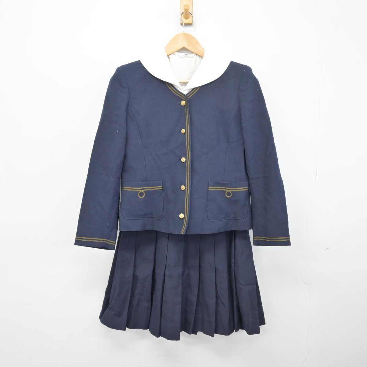 【中古】大分県 平松学園大分東明高等学校 女子制服 3点 (ブレザー・シャツ・スカート) sf047340