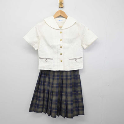 【中古】大分県 平松学園大分東明高等学校 女子制服 2点 (セーラー服・スカート) sf047341