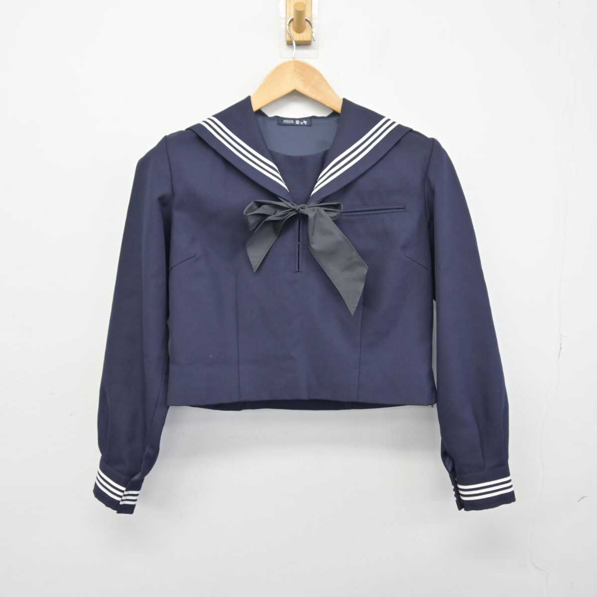 【中古】埼玉県 松山女子高等学校 女子制服 3点 (セーラー服・スカート) sf047349