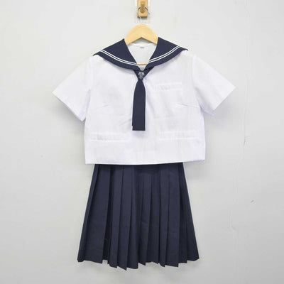 【中古】山形県 山形市立商業高等学校 女子制服 4点 (セーラー服・セーラー服・スカート) sf047350