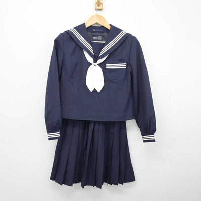 【中古】愛媛県 津田中学校 女子制服 2点 (セーラー服・スカート) sf047359
