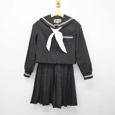 【中古】京都府 宮津高等学校/旧制服 女子制服 3点 (セーラー服・スカート) sf047370