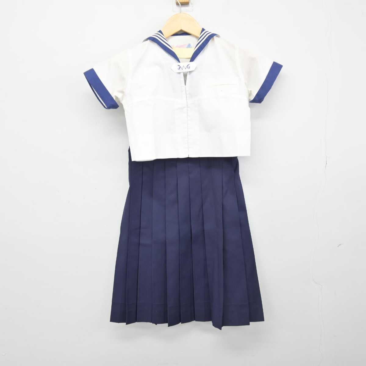 【中古】東京都 日本女子大学附属豊明小学校 女子制服 3点 (セーラー服・セーラー服・スカート) sf047381