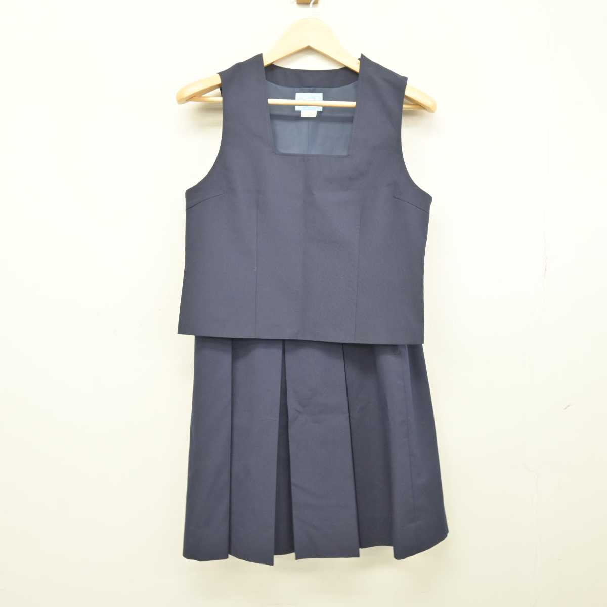 【中古】神奈川県 横浜市立平楽中学校 女子制服 2点 (ベスト・スカート) sf047383