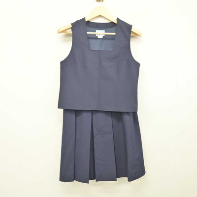 【中古】神奈川県 横浜市立平楽中学校 女子制服 2点 (ベスト・スカート) sf047383