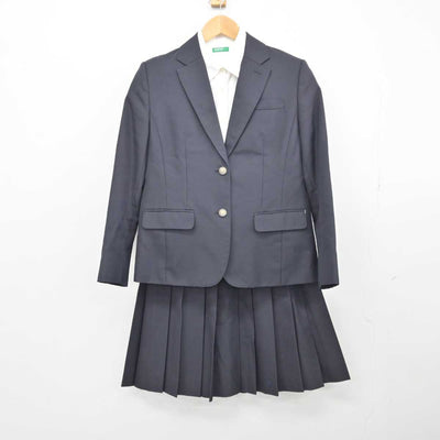 【中古】京都府 京都文教高等学校 女子制服 3点 (ブレザー・シャツ・スカート) sf047397