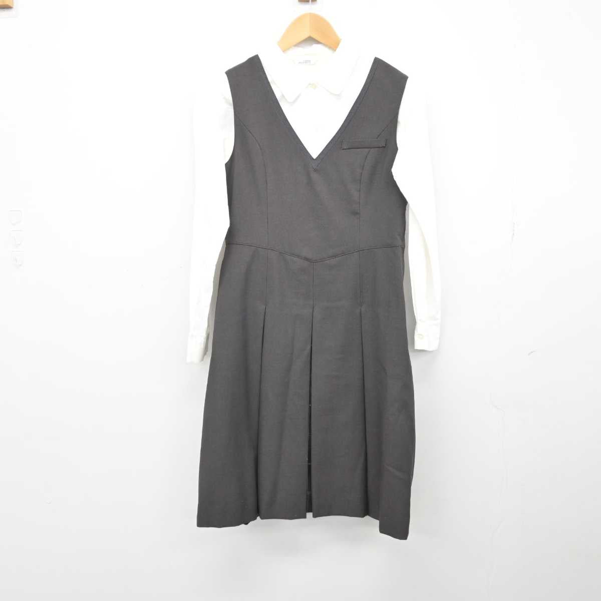 【中古】京都府 ノートルダム女学院中学高等学校 女子制服 3点 (ブレザー・シャツ・ジャンパースカート) sf047398