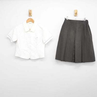 【中古】京都府 ノートルダム女学院中学高等学校 女子制服 2点 (シャツ・スカート) sf047399