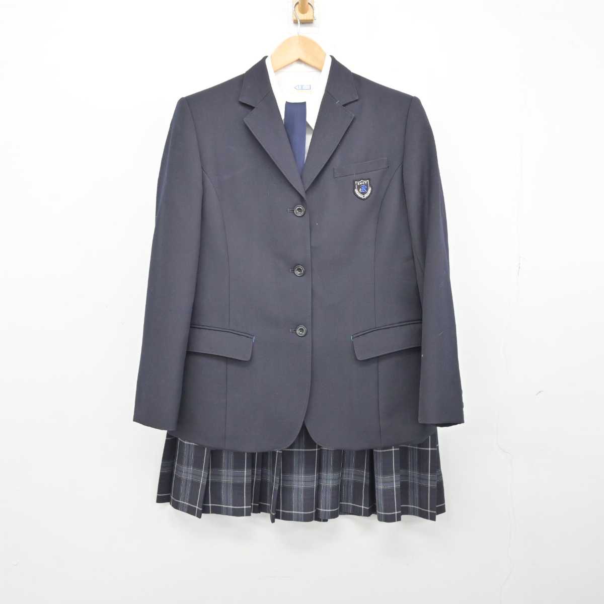 【中古】香川県 香川高等専門学校 女子制服 4点 (ブレザー・シャツ・スカート) sf047402