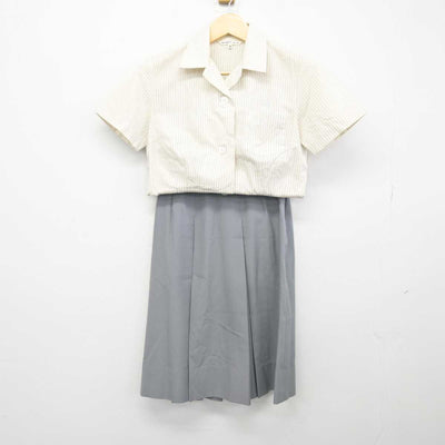 【中古】宮崎県 宮崎西高等学校 女子制服 2点 (シャツ・スカート) sf047410