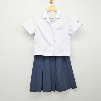 【中古】宮崎県 宮崎商業高等学校 女子制服 2点 (シャツ・スカート) sf047415