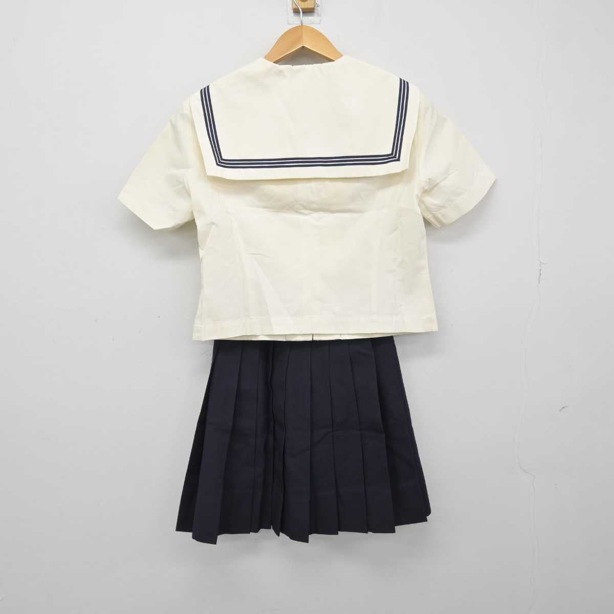 【中古】福岡県 博多女子高等学校 女子制服 3点 (セーラー服・スカート) sf047428