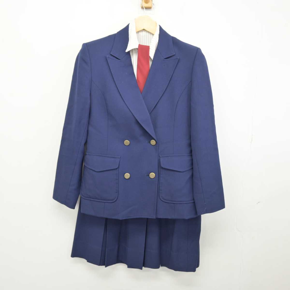 【中古】熊本県 熊本学園大学付属高等学校 女子制服 4点 (ブレザー・シャツ・スカート) sf047470