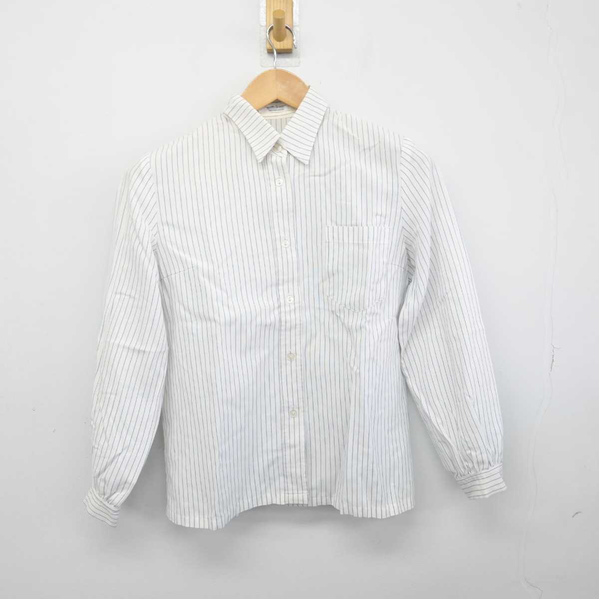 【中古】熊本県 熊本学園大学付属高等学校 女子制服 2点 (ニット・シャツ) sf047472