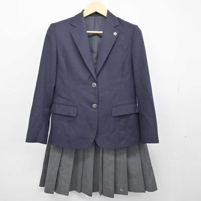 【中古】栃木県 小山西高等学校 女子制服 4点 (ブレザー・ニット・スカート) sf047480