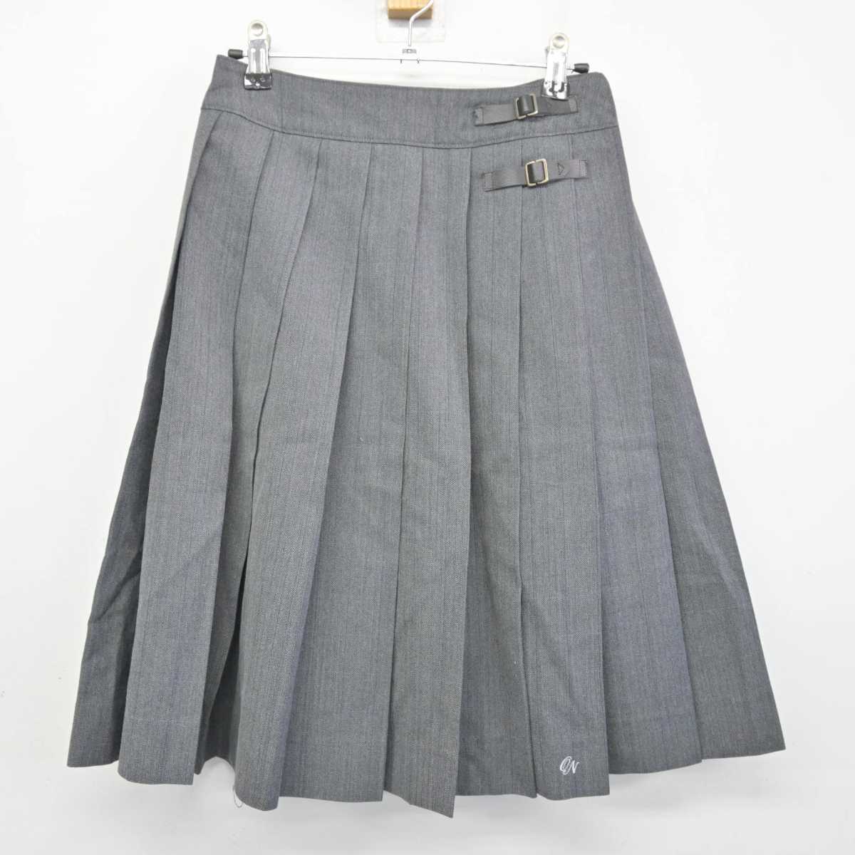 【中古】栃木県 小山西高等学校 女子制服 2点 (ニットベスト・スカート) sf047481