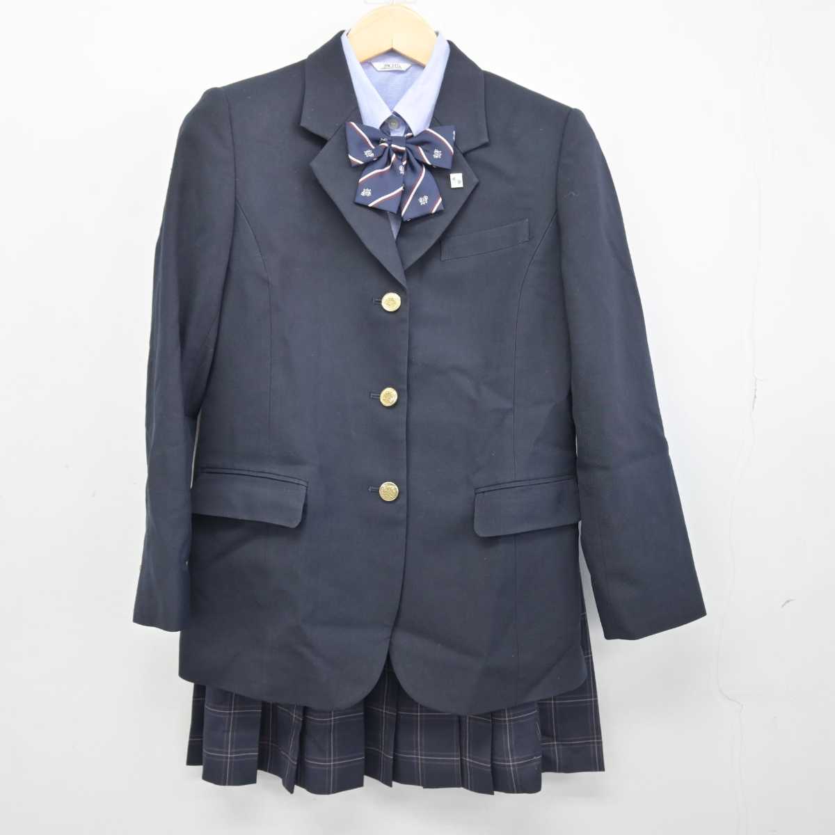 【中古】神奈川県 厚木清南高等学校 女子制服 5点 (ブレザー・シャツ・スカート) sf047482