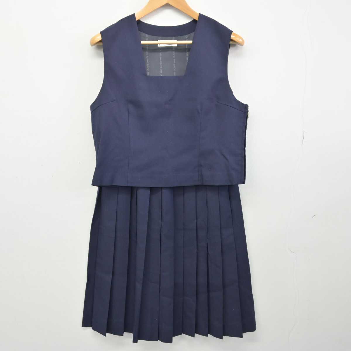 【中古】埼玉県 さいたま市立原山中学校 女子制服 3点 (ブレザー・ベスト・スカート) sf047494