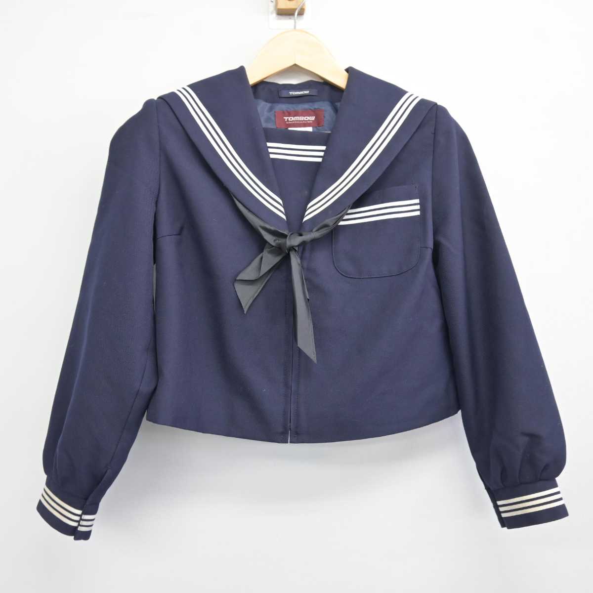 【中古】岐阜県 登龍中学校 女子制服 3点 (セーラー服・スカート) sf047497