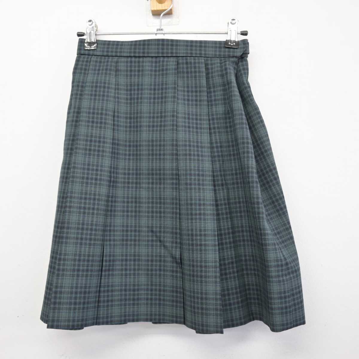 【中古】神奈川県 戸塚高等学校 女子制服 2点 (ベスト・スカート) sf047505