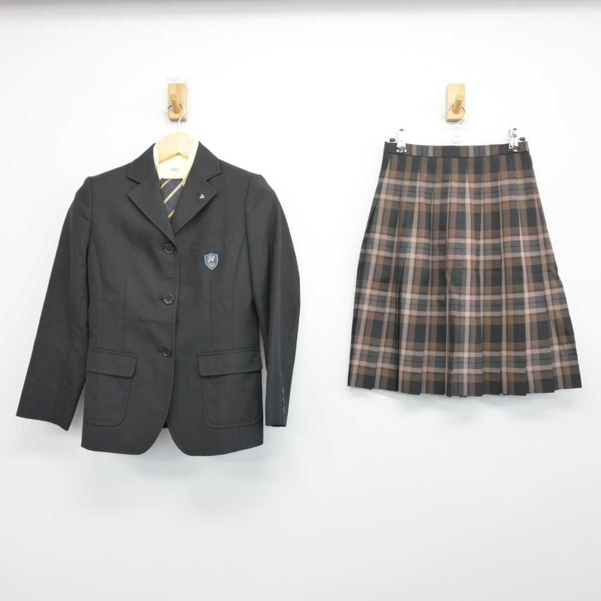 【中古】東京都 八王子学園八王子高等学校 女子制服 5点 (ブレザー・シャツ・スカート) sf047507