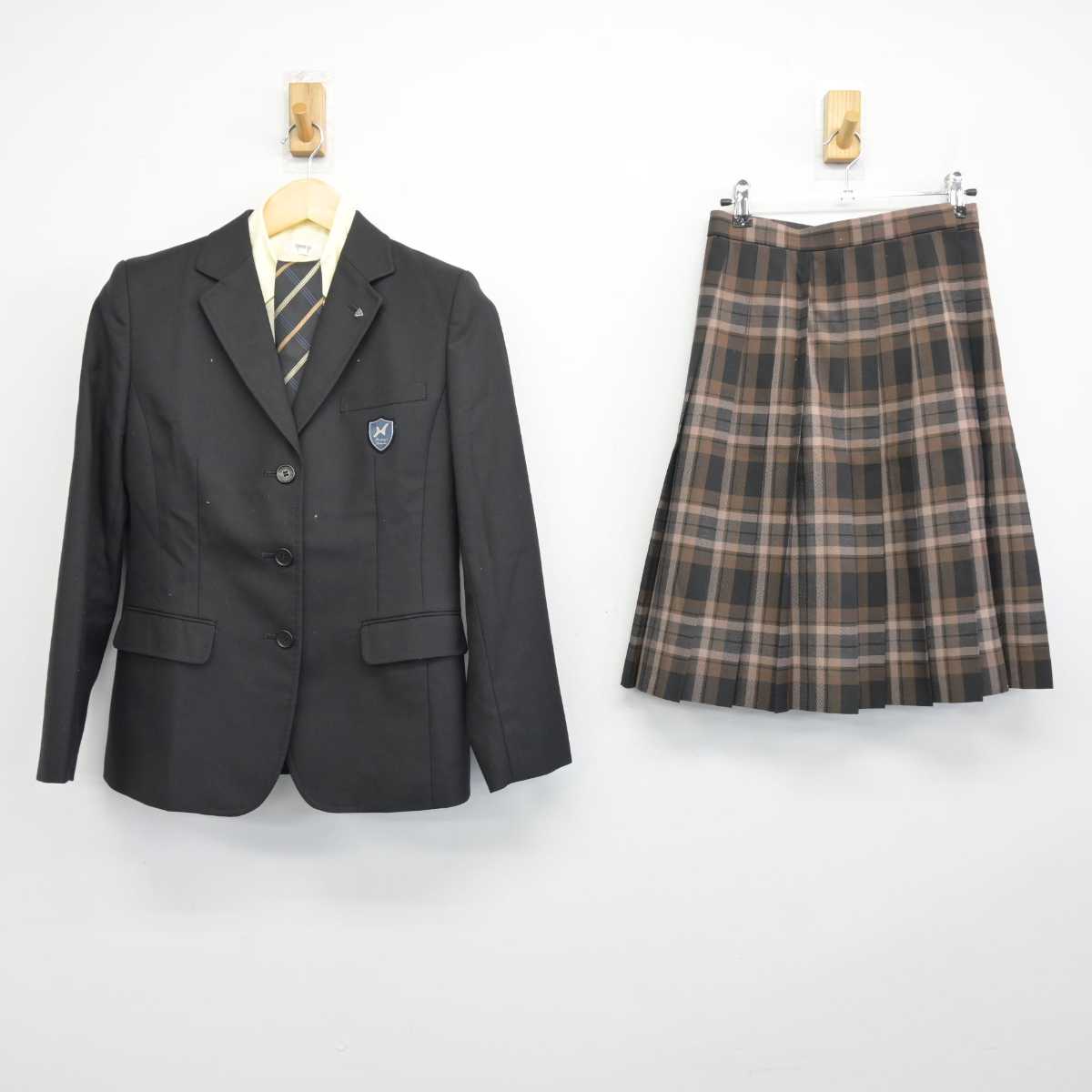 【中古】東京都 八王子学園八王子高等学校 女子制服 5点 (ブレザー・シャツ・スカート) sf047508