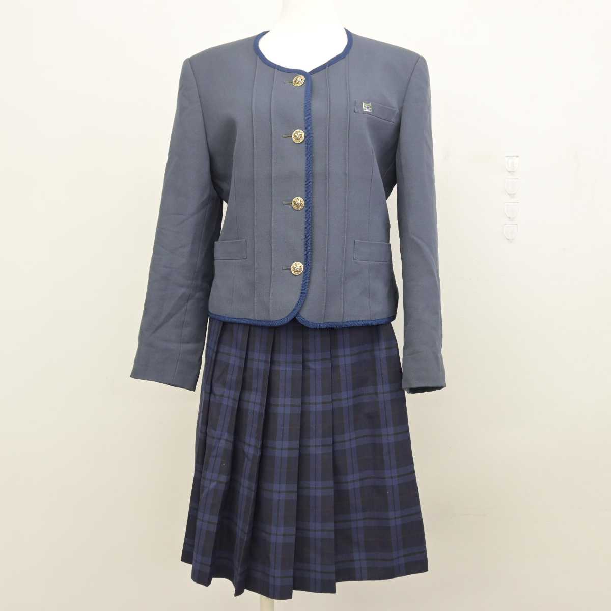 【中古】静岡県 加藤学園高等学校 女子制服 2点 (ブレザー・スカート) sf047524