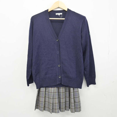 【中古】埼玉県 獨協埼玉中学高等学校 女子制服 2点 (ニット・スカート) sf047527