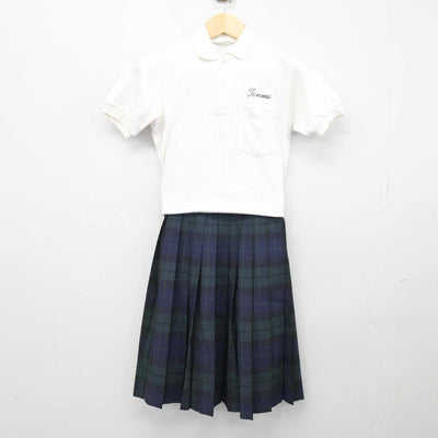 【中古】大阪府 天満中学校 女子制服 2点 (シャツ・スカート) sf047529