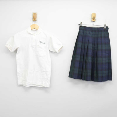 【中古】大阪府 天満中学校 女子制服 2点 (シャツ・スカート) sf047529