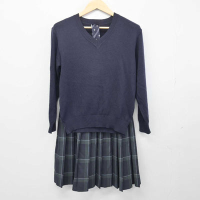 【中古】東京都 飛鳥高等学校 女子制服 3点 (ニット・スカート) sf047539