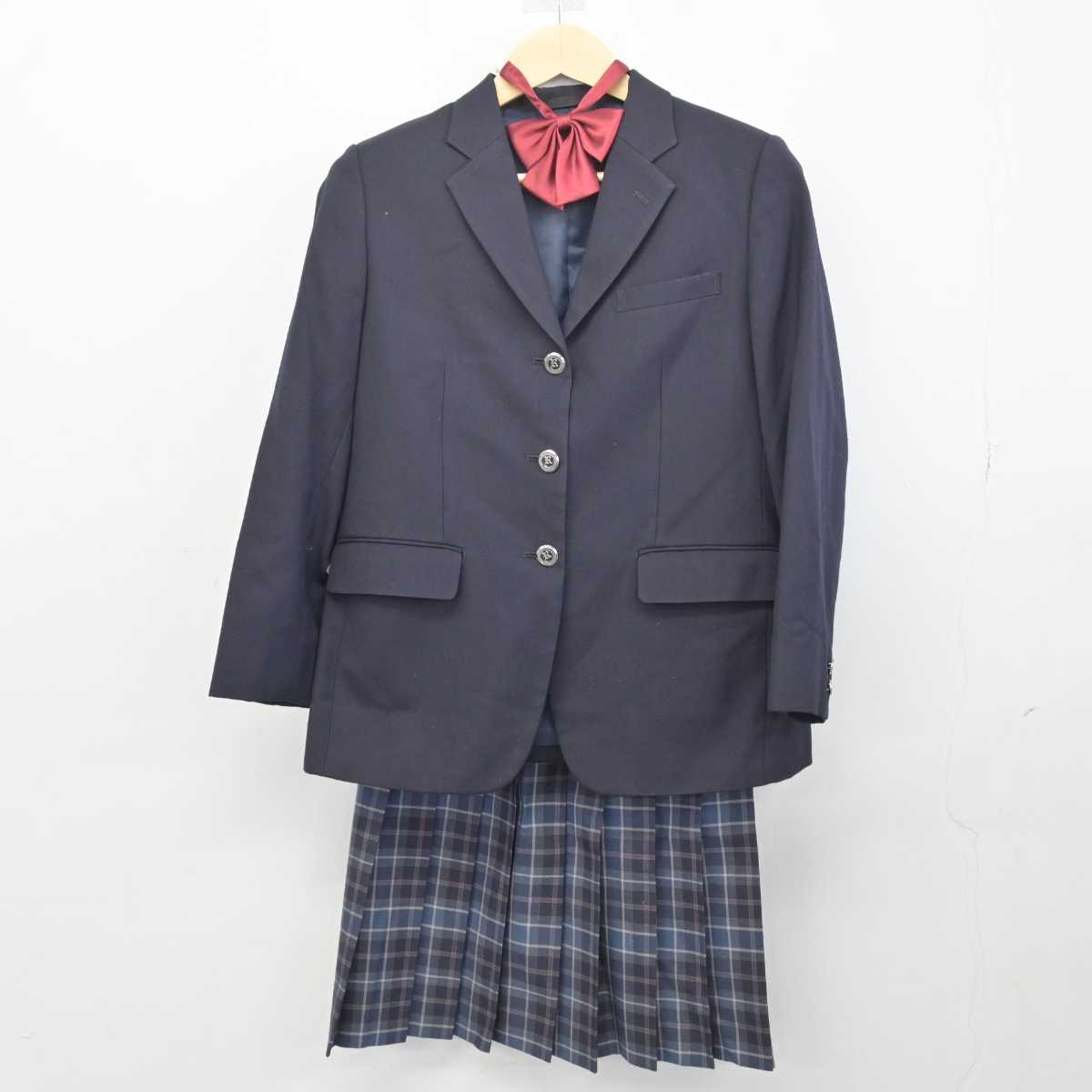 【中古】東京都 芦花高等学校 女子制服 4点 (ブレザー・スカート) sf047551