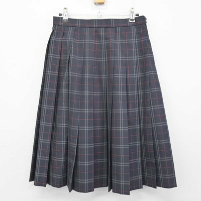 【中古】千葉県 八千代市立萱田中学校 女子制服 3点 (ニットベスト・シャツ・スカート) sf047553