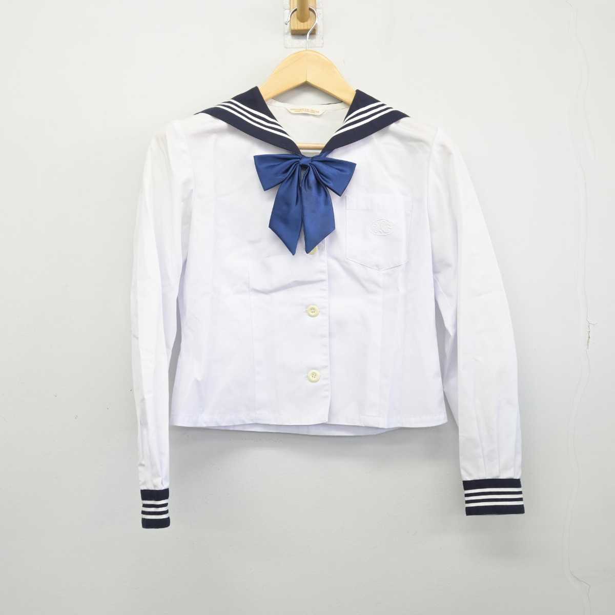 【中古】兵庫県 芦屋学園高等学校 女子制服 3点 (セーラー服) sf047555