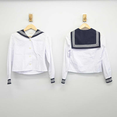 【中古】兵庫県 芦屋学園高等学校 女子制服 3点 (セーラー服) sf047555