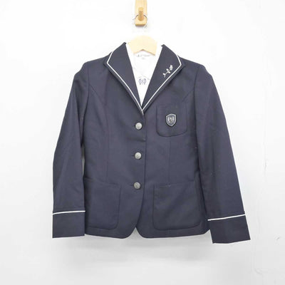 【中古】兵庫県 日ノ本学園高等学校 女子制服 3点 (ブレザー・シャツ・ベスト) sf047561