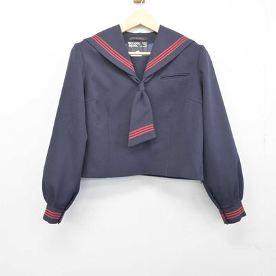 【中古】埼玉県 緑中学校 女子制服 3点 (セーラー服・ジャンパースカート) sf047574